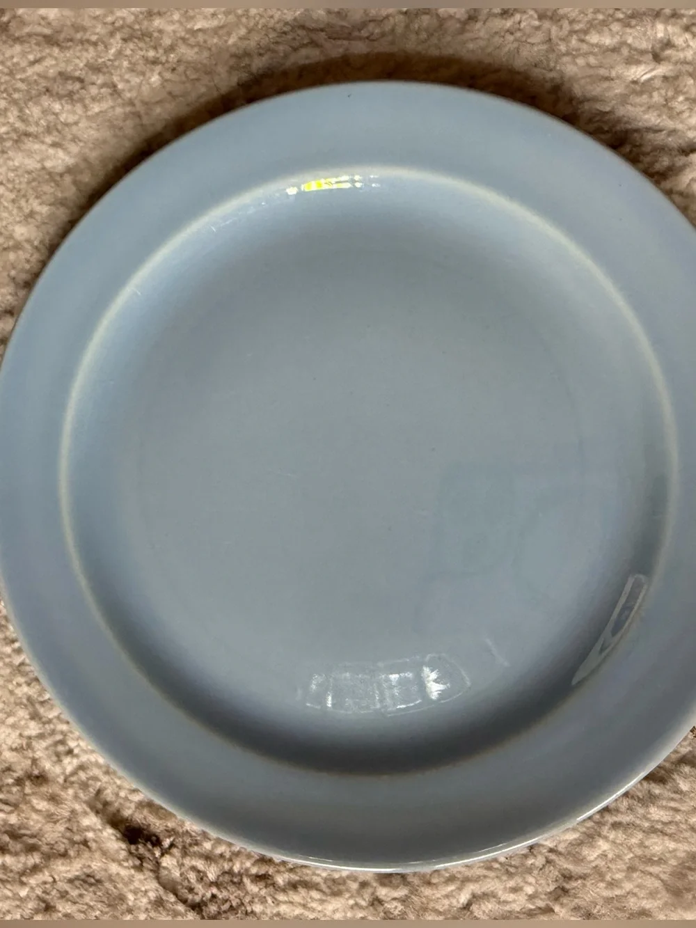 Lu-Ray Pastels Blue Plates Salad Bread Dessert - 6-3/8” Vintage Spring Easter
